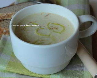 Крем-суп из лука-порея