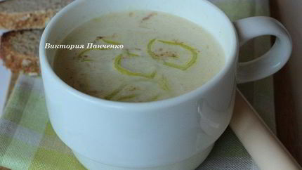 Крем-суп из лука-порея