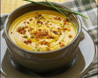 Крем-суп из шампиньонов со сливками