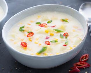 Кукурузный суп с чили