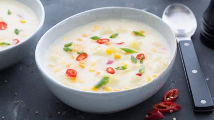 Кукурузный суп с чили