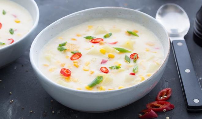 Кукурузный суп с чили