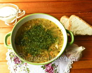 Куриный суп с перловкой