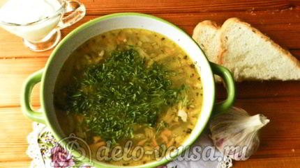 Куриный суп с перловкой