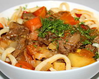 Лагман по-узбекски