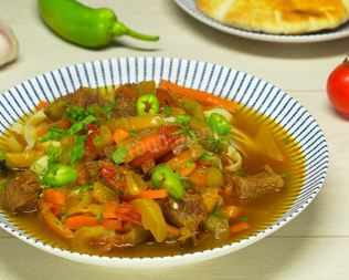 Лагман с говядиной