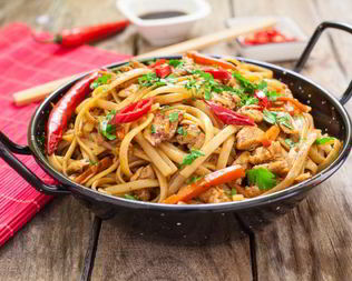 Лагман с курицей