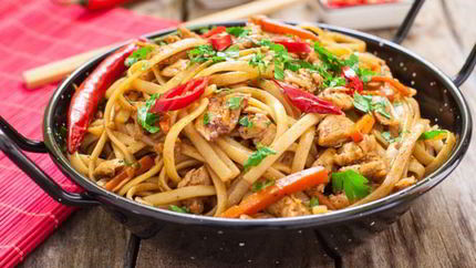 Лагман с курицей