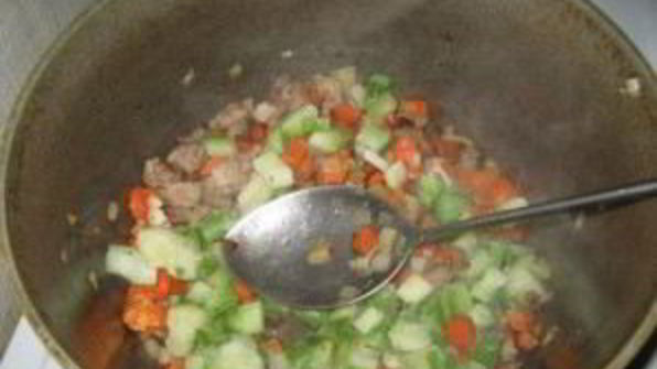 лагман с редькой