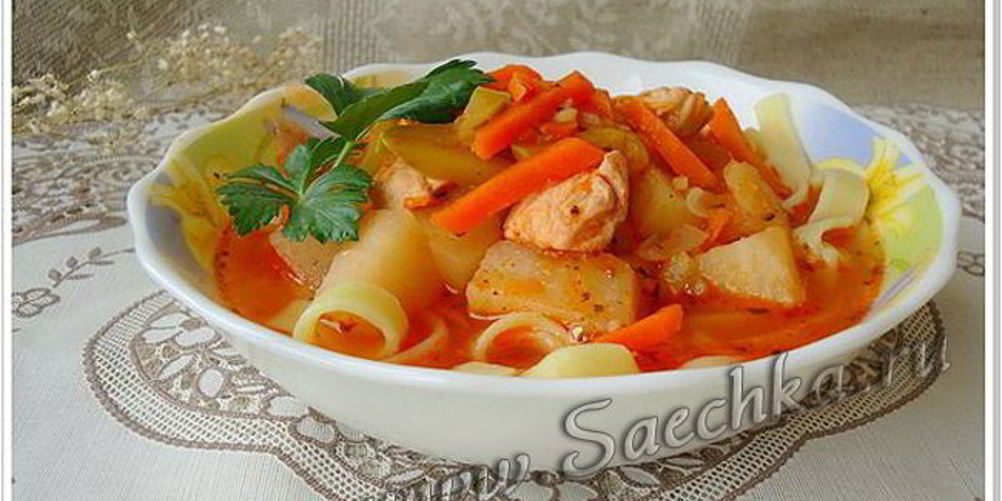 Рецепт лагмана в мультиварке