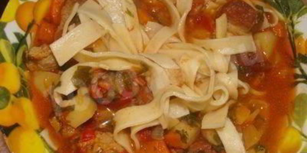 Рецепт супа лагман