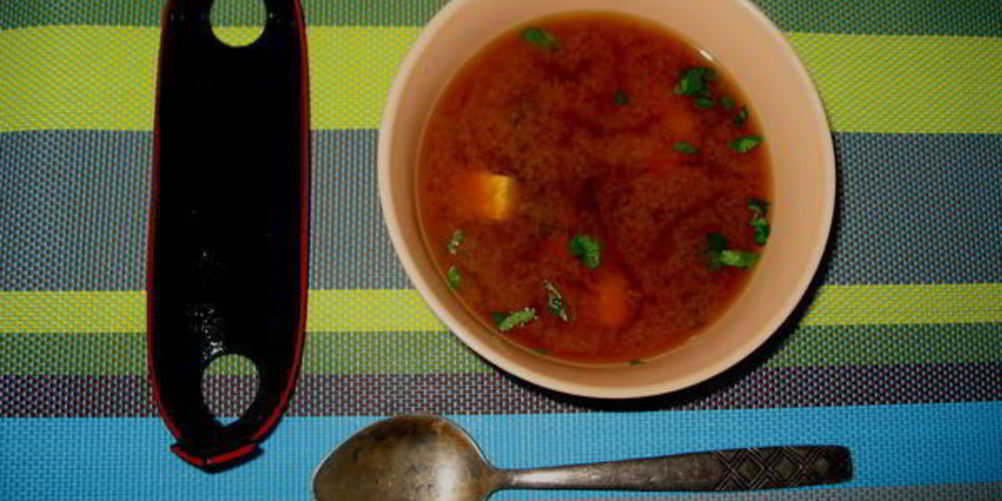 Рецепт мисо-супа с тофу и вакаме