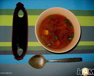 Мисо-суп с тофу и вакаме