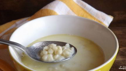 Молочный суп с клецками