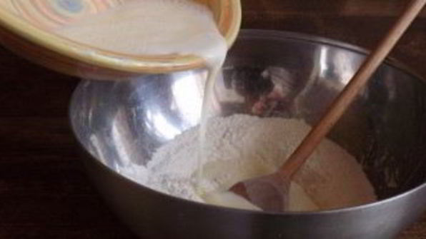 молочный суп с клецками