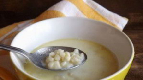молочный суп с клецками