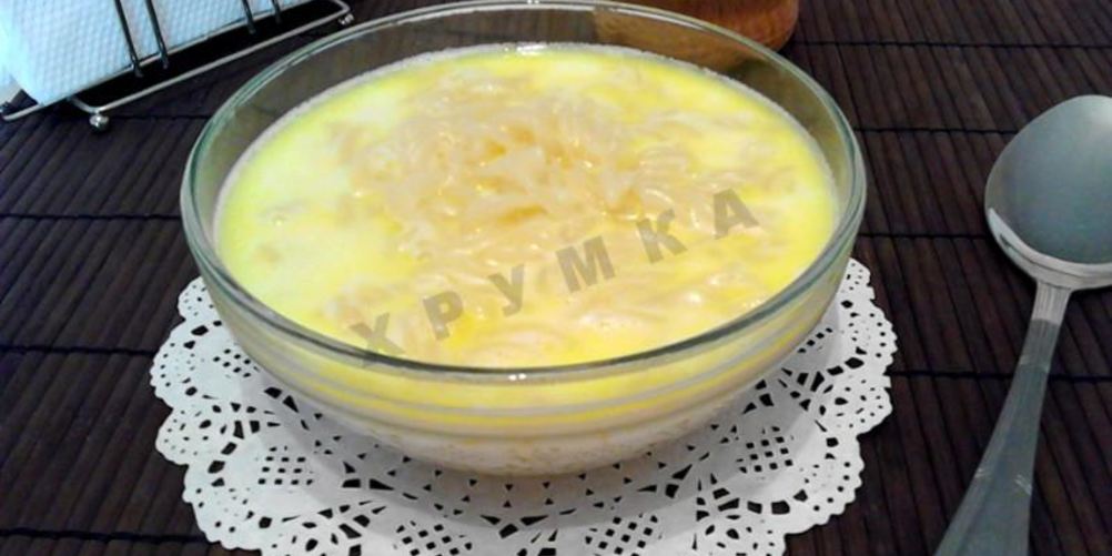Рецепт молочного супа с макаронами