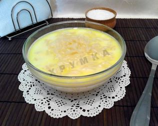 Молочный суп с макаронами