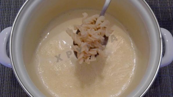 молочный суп с макаронами