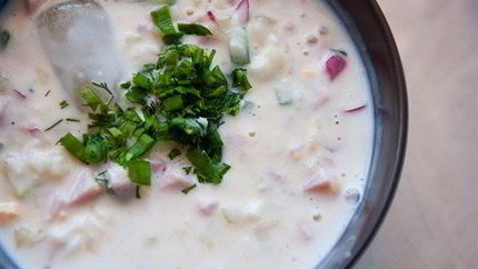 Окрошка кефирная