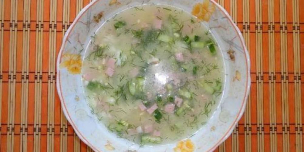 Рецепт окрошки на бульоне