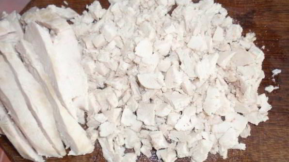 окрошка на курином бульоне