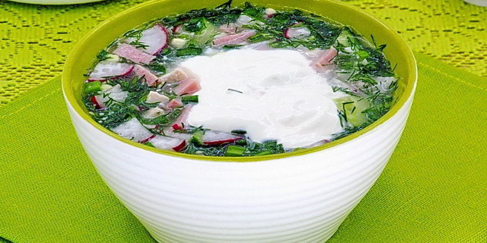 Рецепт окрошки на сыворотке