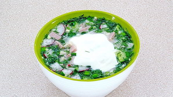 окрошка на сыворотке