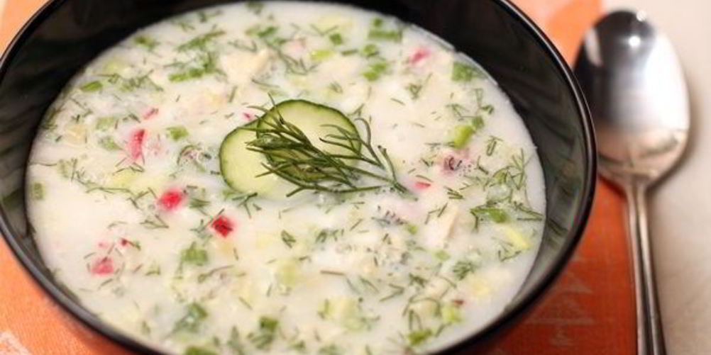 Рецепт окрошки на тане