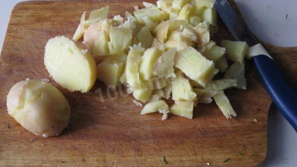 окрошка на воде с уксусом и майонезом