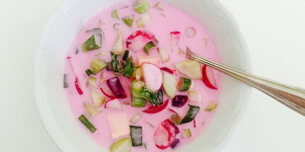 Рецепт окрошки на воде