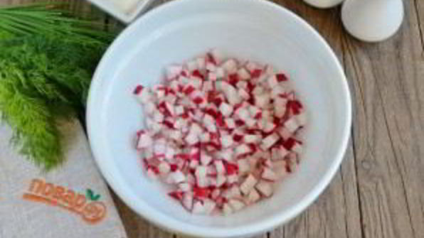 окрошка с колбасой