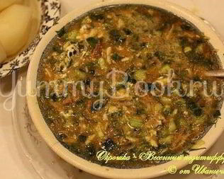 Окрошка с мясом