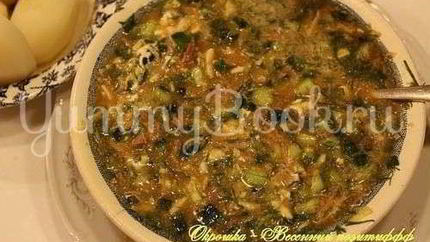 Окрошка с мясом