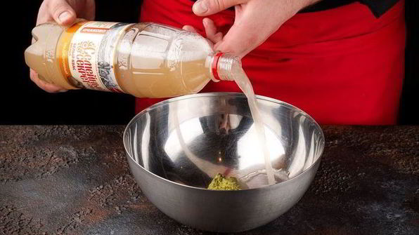 окрошка с языком