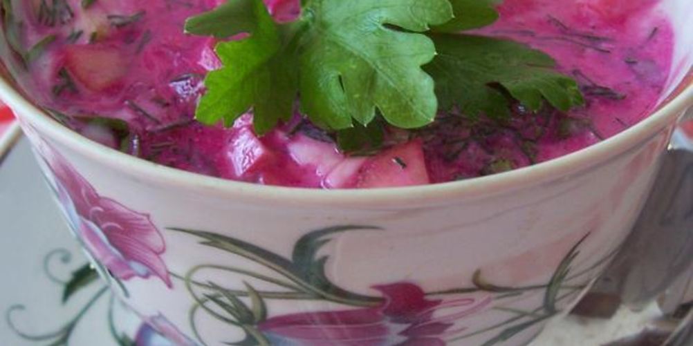Рецепт окрошки свекольной