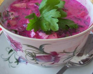 Окрошка свекольная