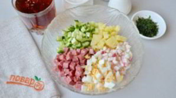 окрошка в хлебе