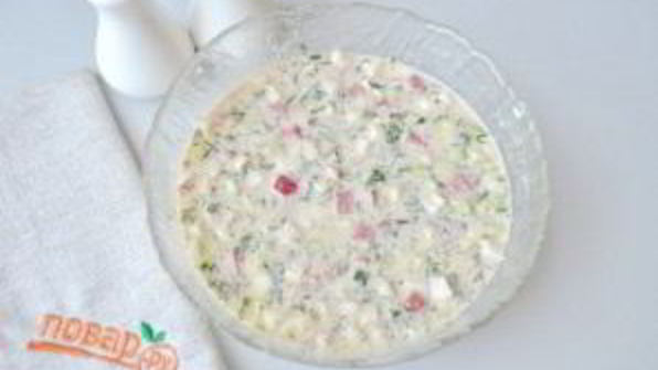 окрошка в хлебе