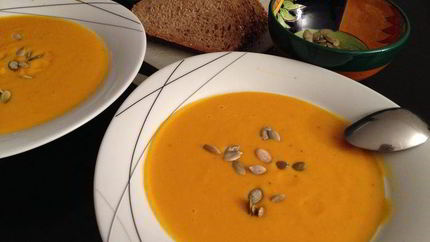 Острый тыквенный суп