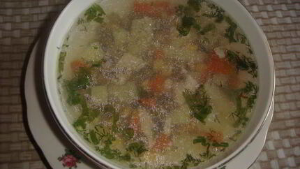 Курино-овощной суп по-мекскански