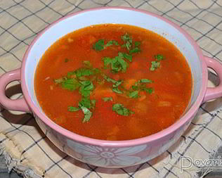 Куриный суп с овощами по-мексикански