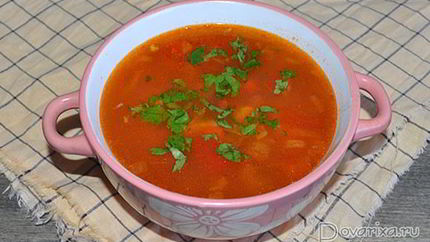 Куриный суп с овощами по-мексикански