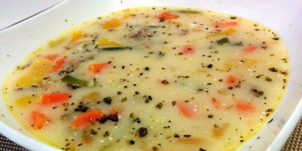 Рецепт легкого овощной супчик с мясным фаршем