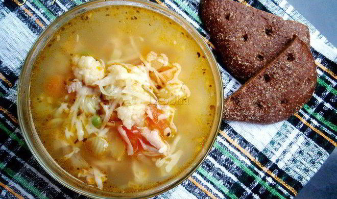 Минестроне с курицей