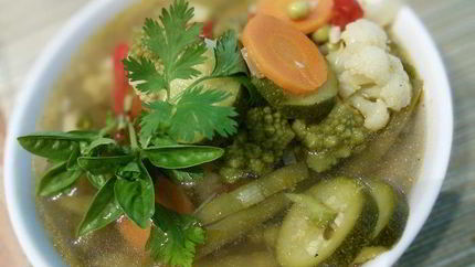 Минестроне с песто