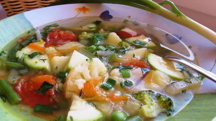 Овощной диетический суп