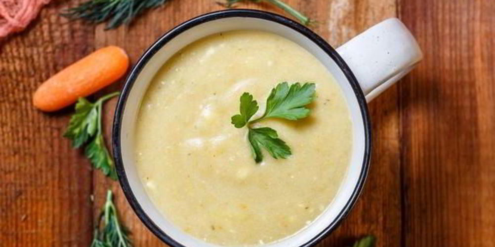 Рецепт овощного крема-супа с козьим сыром