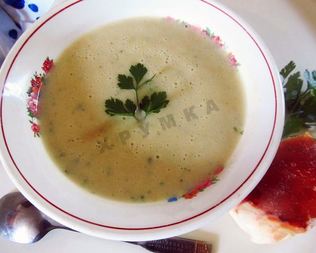 Овощной крем суп со сливками