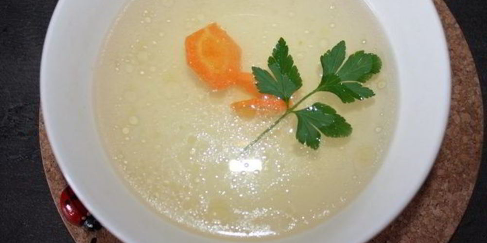 Рецепт овощного супа на курином бульоне